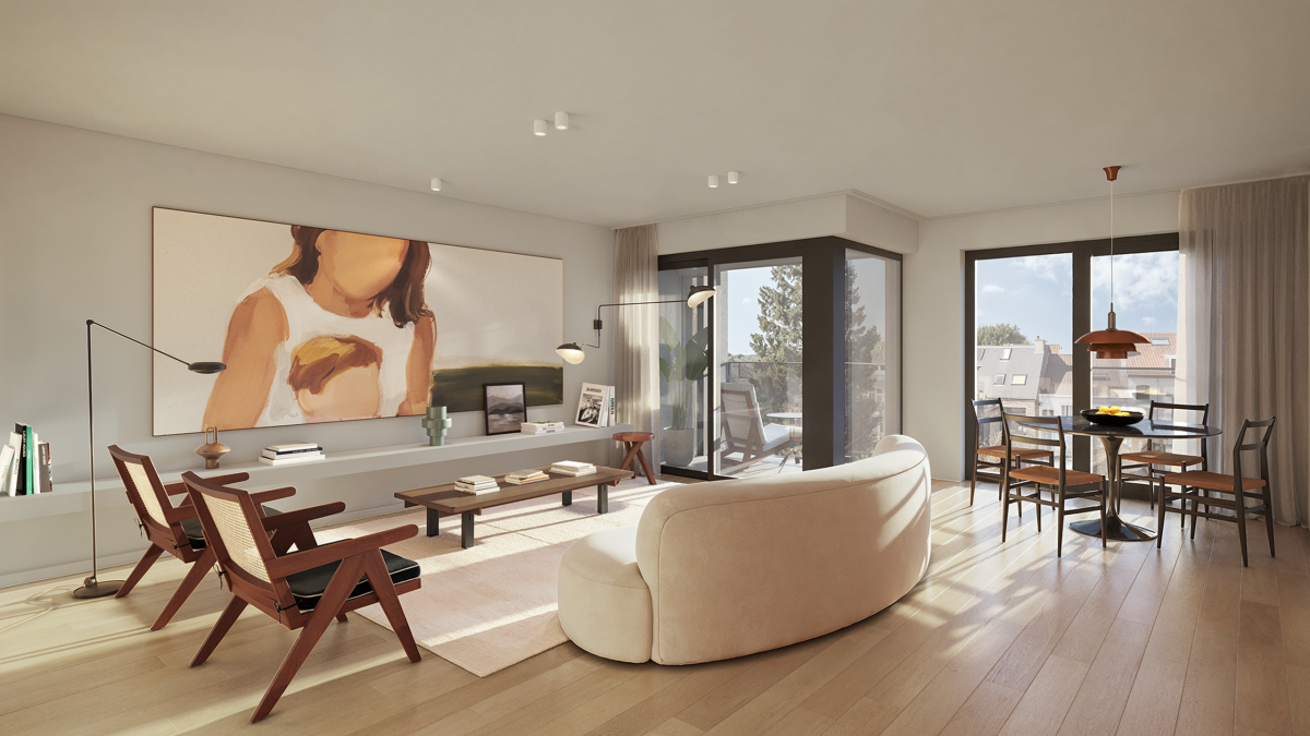 Spacieux appartement neuf ±108 m², 3ch, terrasse 5 m²