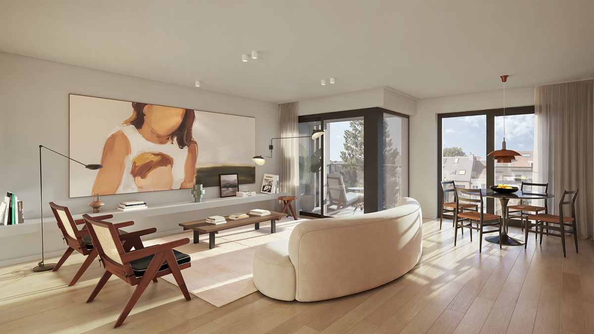 Magnifique appt. neuf ±89m², 2ch., terrasse 3.5 m²