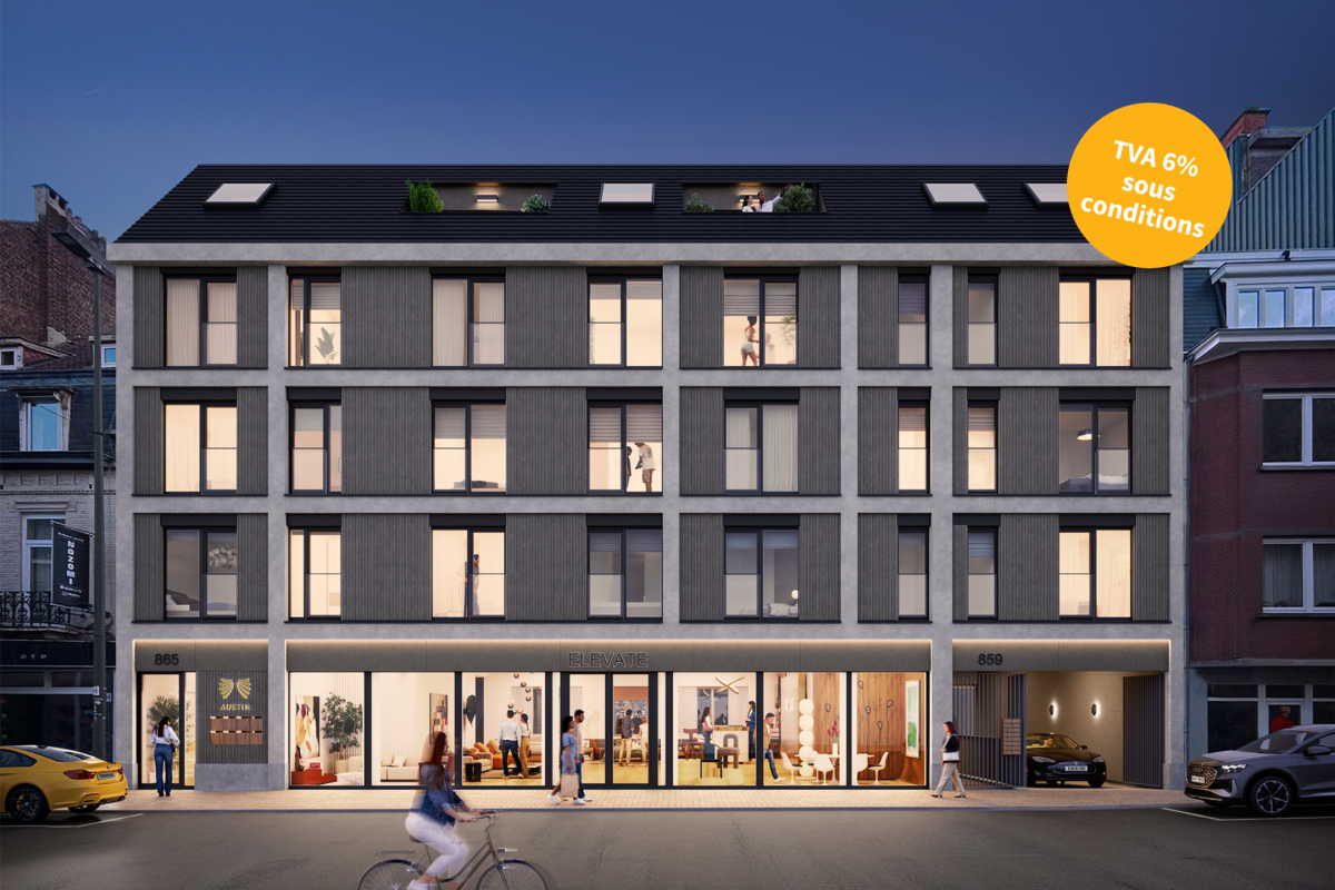 Magnifique appt. neuf ±89m², 2ch., terrasse 3.5 m²