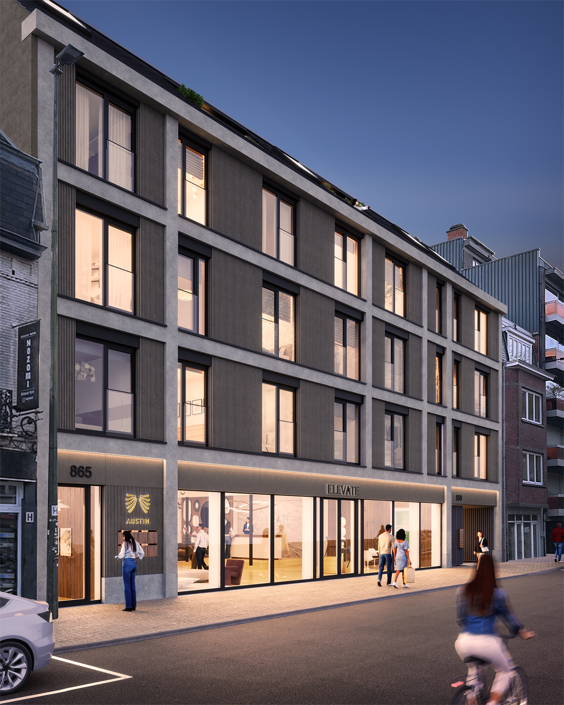 Magnifique appt. neuf ±89m², 2ch., terrasse 3.5 m²