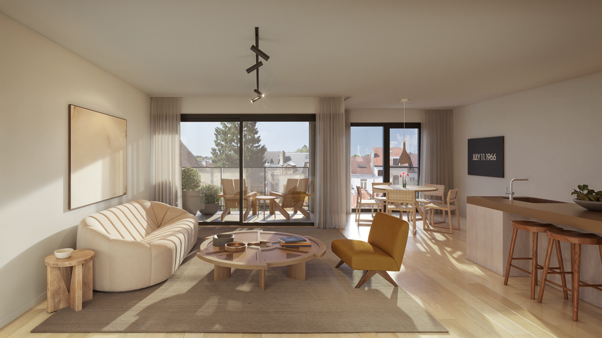 Magnifique appt. neuf ±89m², 2ch., terrasse 3.5 m²