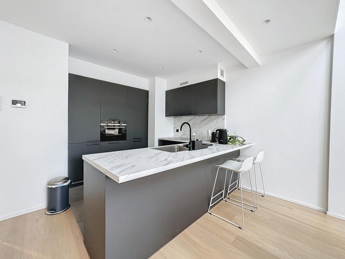 Bruxelles Centre : Joli duplex 2 chambres meublé + terrasse