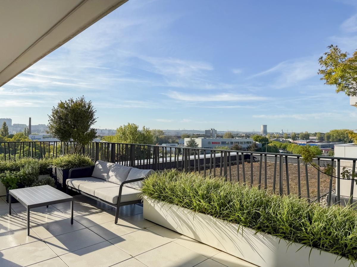 Appartement de standing avec terrasse de ± 75 m² vue 270°