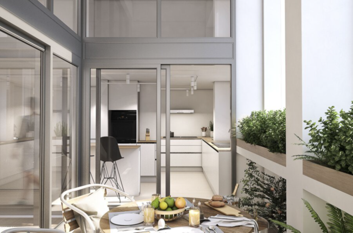 Molière: Superbe loft 223 m² - 4 chambres, terrasse, parking