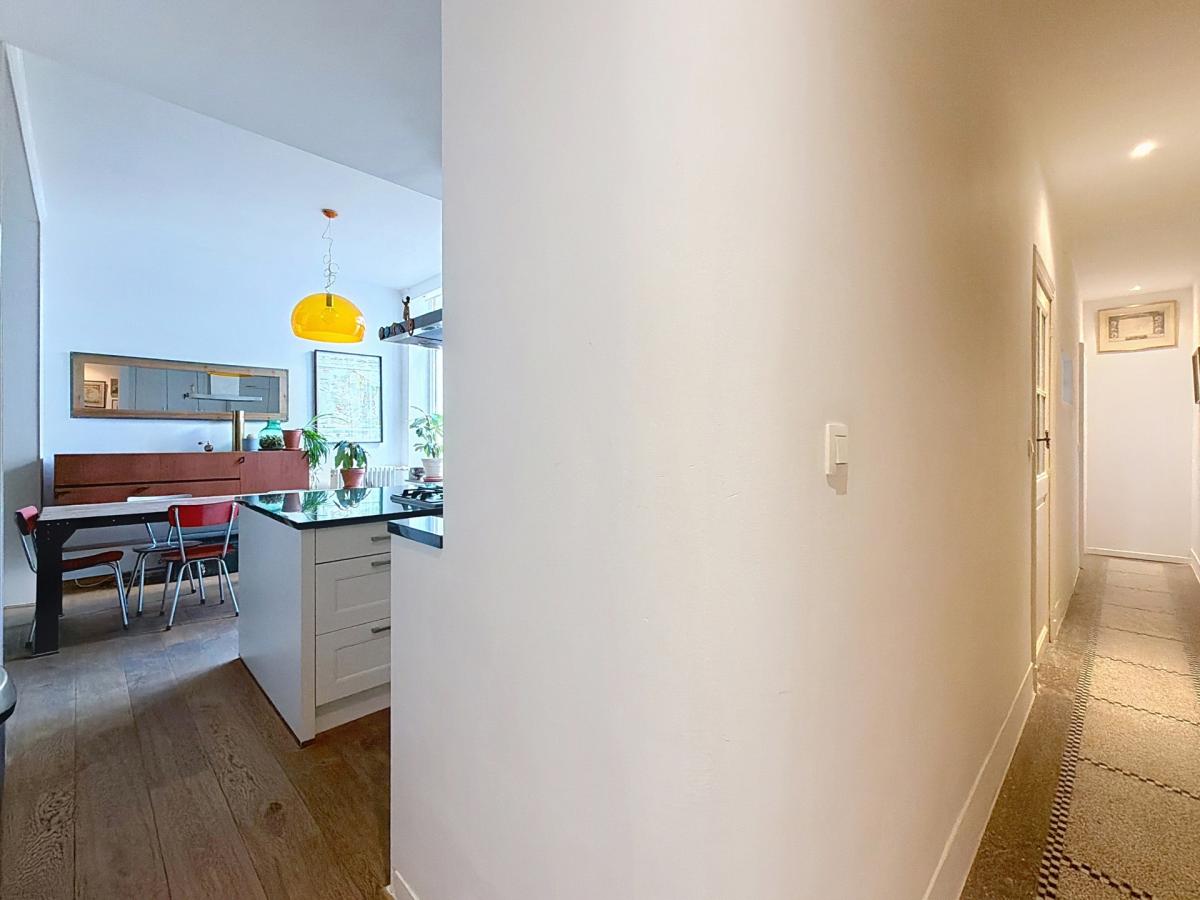 Haut de Saint-Gilles : Rez-de-chaussée avec jardin meublé