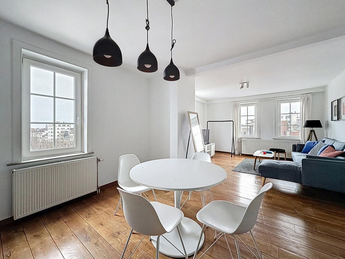 Vanderkindere / Albert : Bel appartement 1ch meublé