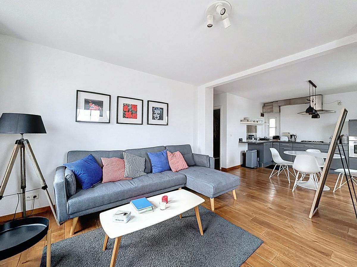 Vanderkindere / Albert : Bel appartement 1ch meublé