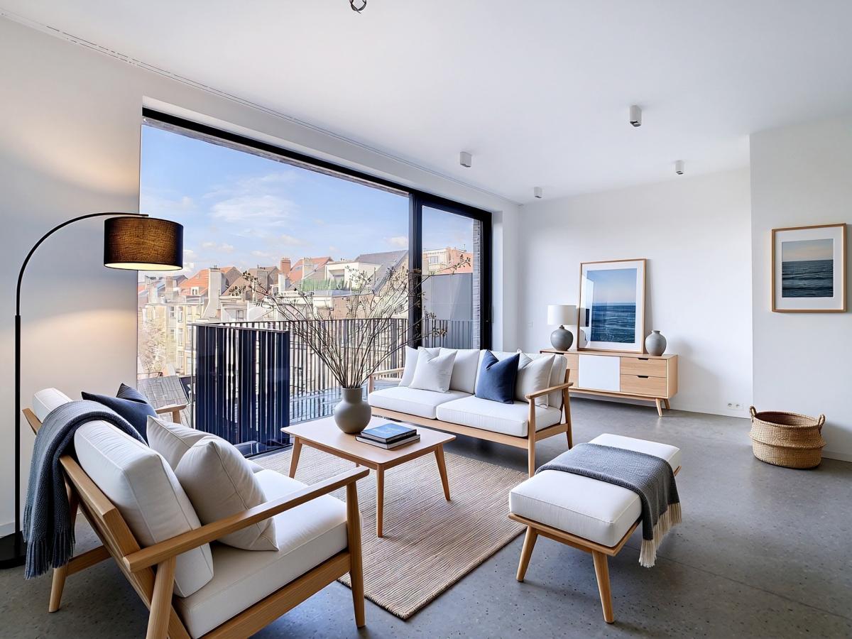 Vleurgat : Bel appartement moderne + terrasse PEB A++