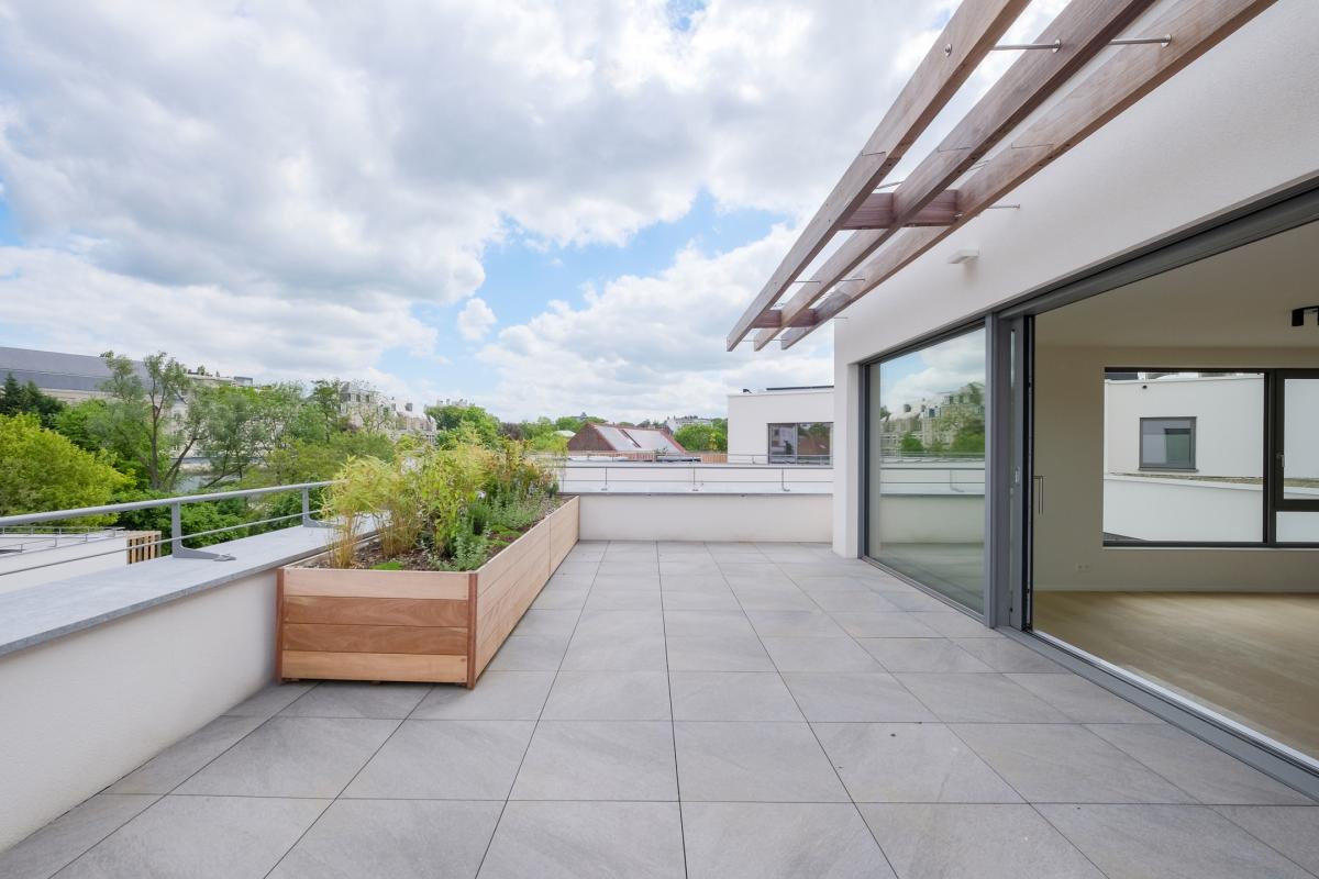 Penthouse 140m² 2 ch terr 30m² panoramique, TVA 6%, PEB A