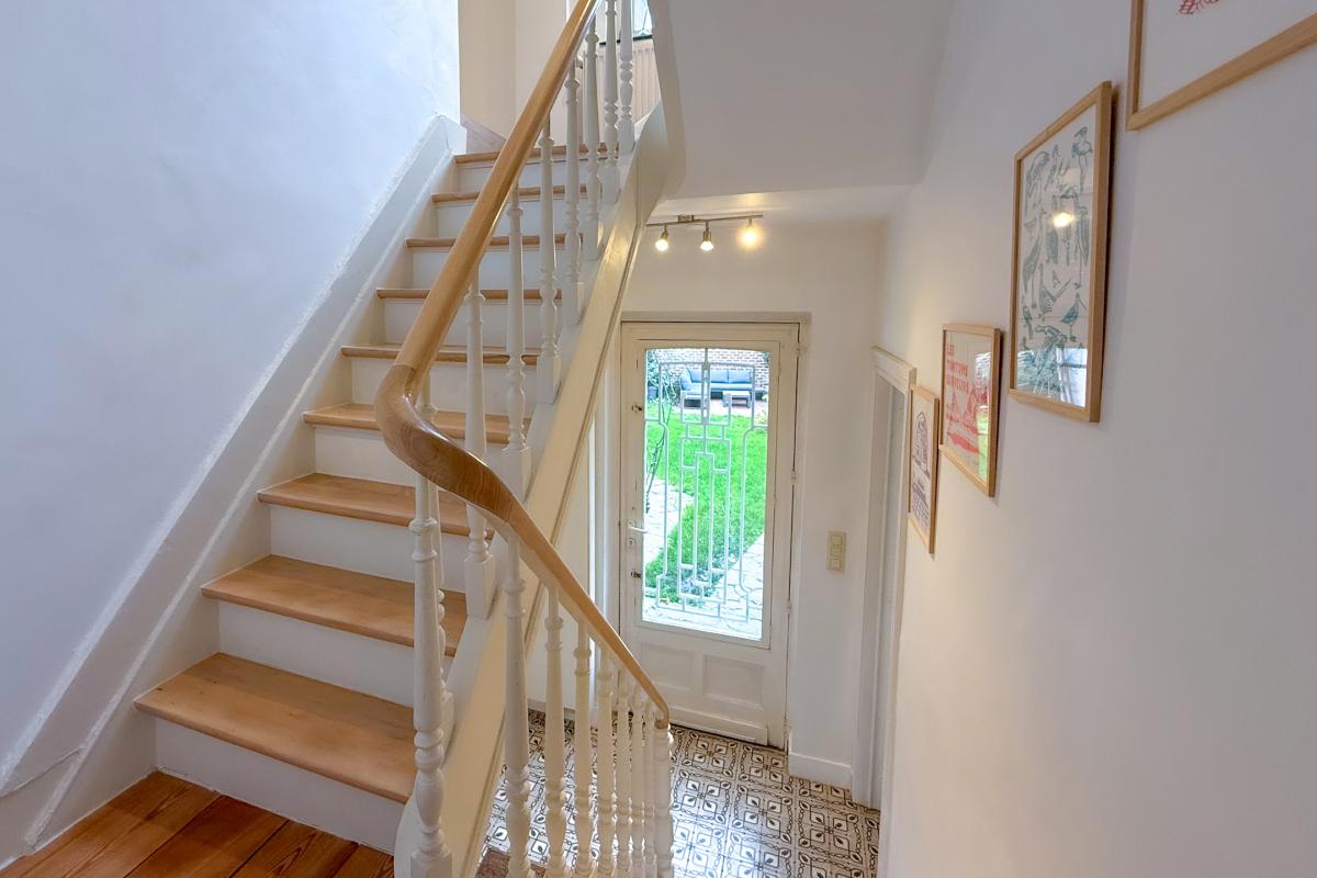 Vanderkindere : Belle arrière maison 4 chambres + jardin