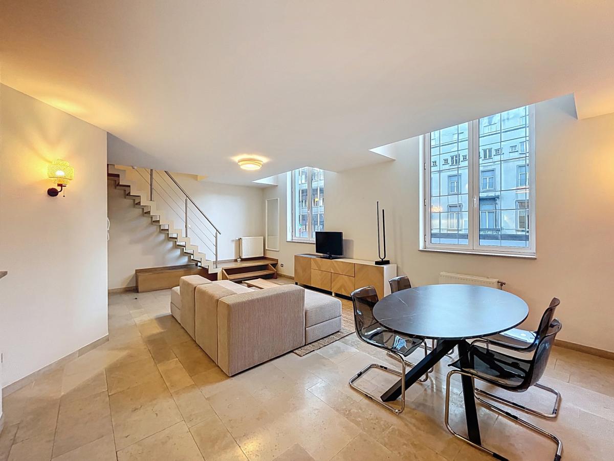 Quartier Européen - Magnifique duplex meublé 2 chambres
