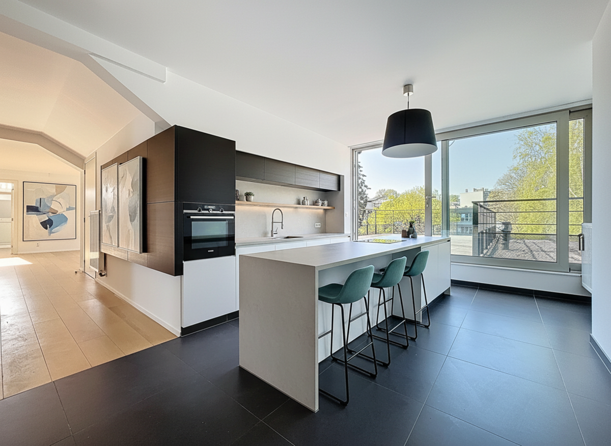 Uccle, Penthouse 2 chambres  avec grande terrasse