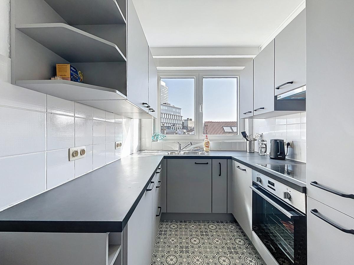 Colonne du Congrès: appartement rénové avec terrasse arrière