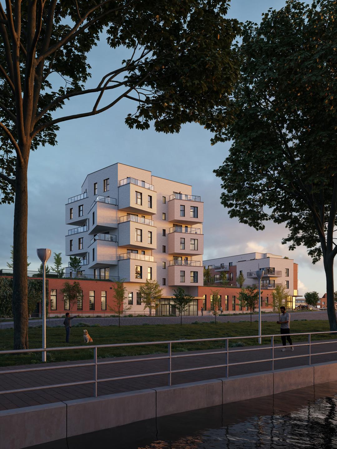 Magnifique appt. de +/- 149m², 3 ch, avec terrasse de 120m²