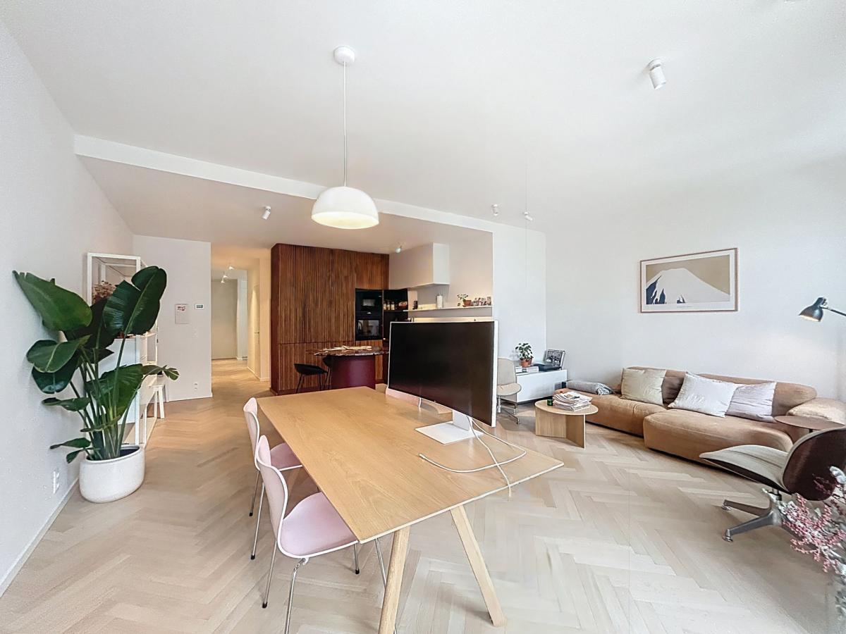 Sablon : Bel appartement meublé 1 ch rénové à neuf