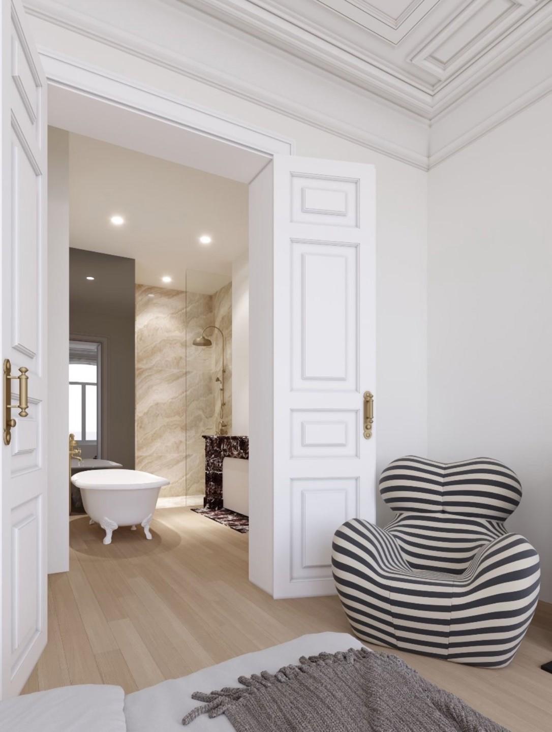 Square Marie Louise - Duplex rénové 3 chambres avec jardin 