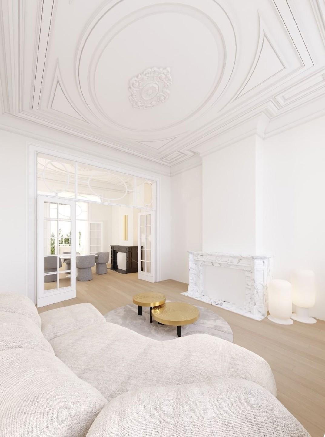 Square Marie Louise - Duplex rénové 3 chambres avec jardin 