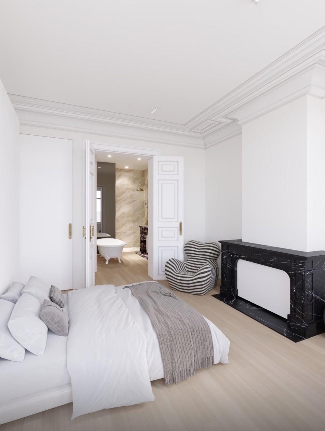 Square Marie Louise - Duplex rénové 3 chambres avec jardin 