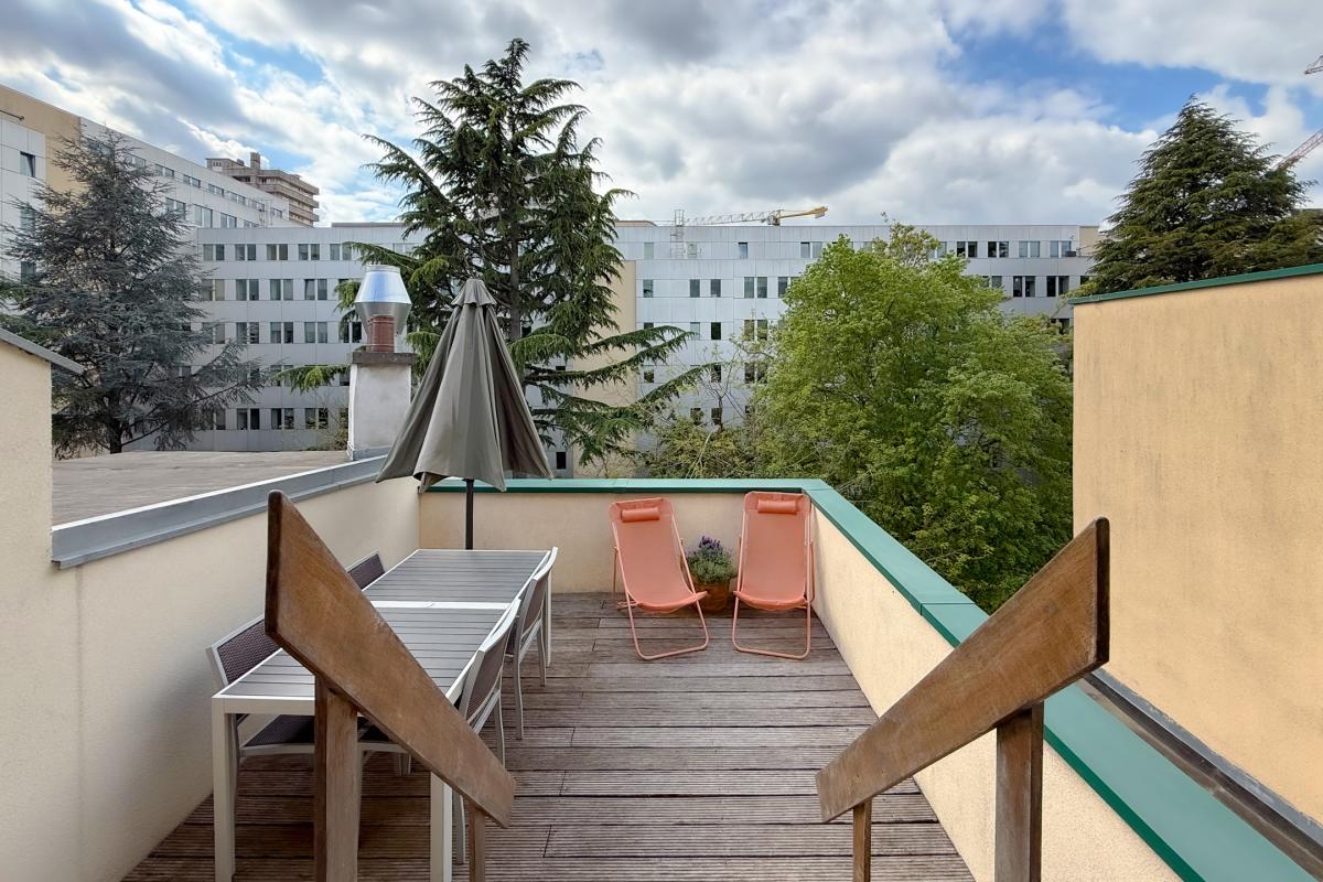 Place Luxembourg: magnifique appartement terrasse S/O 12 m²