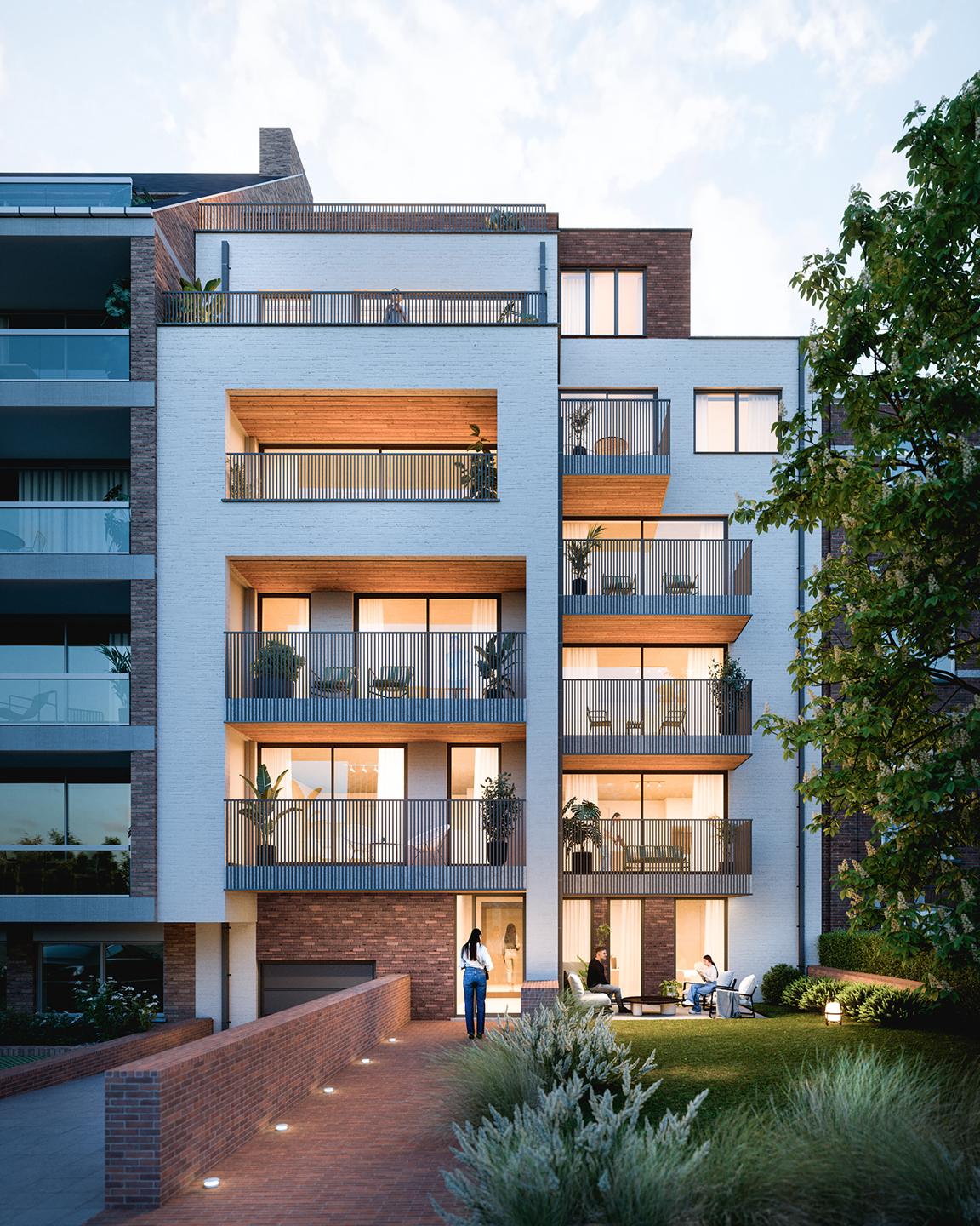 Parc Wolvendael,  appartement de +/-92m² , 2ch.+ terrasse