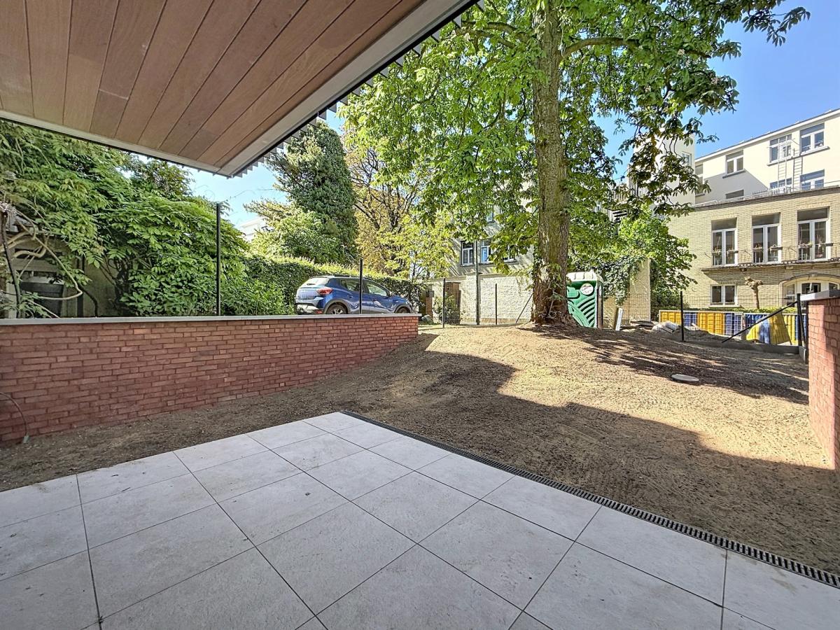 Wolvendael / Azande : RDC avec jardin neuf 3 chambres PEB A-