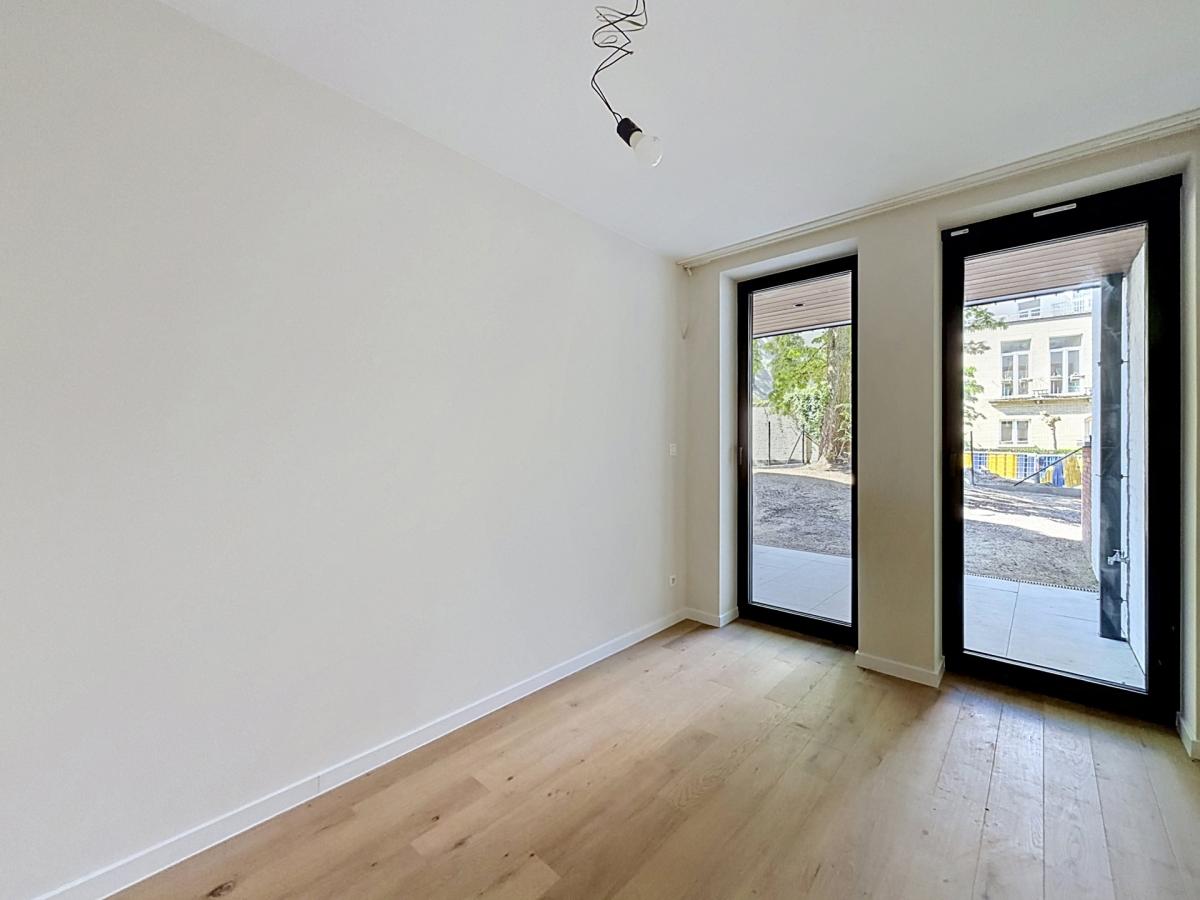 Wolvendael / Azande : RDC avec jardin neuf 3 chambres PEB A-