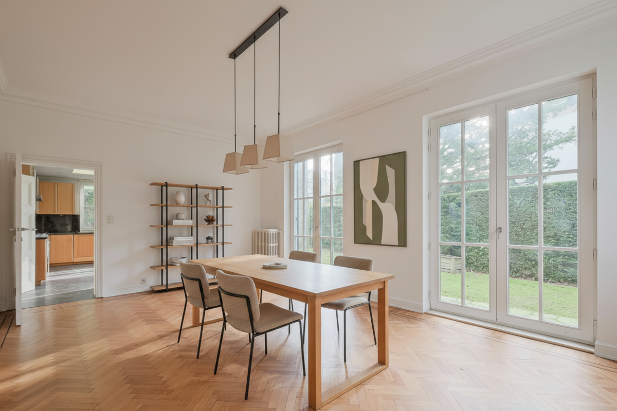 Leo Errera - Villa de 670 m² bruts, jardin & prof. libérale.