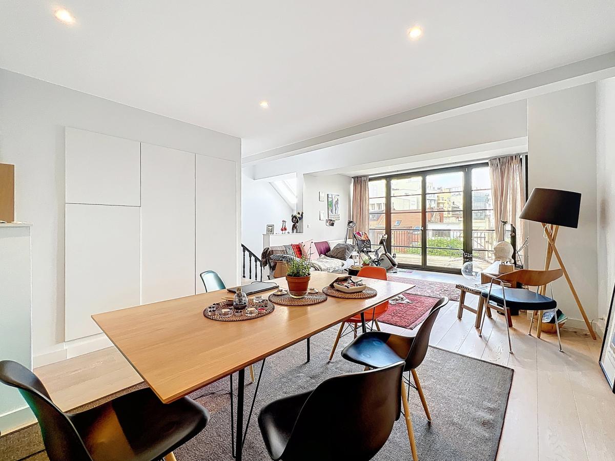 Châtelain/Flagey : Duplex Penthouse 2 ch + terrasse