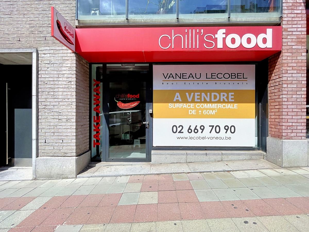 Quartier européen - belle surface commerciale de ± 60 m²