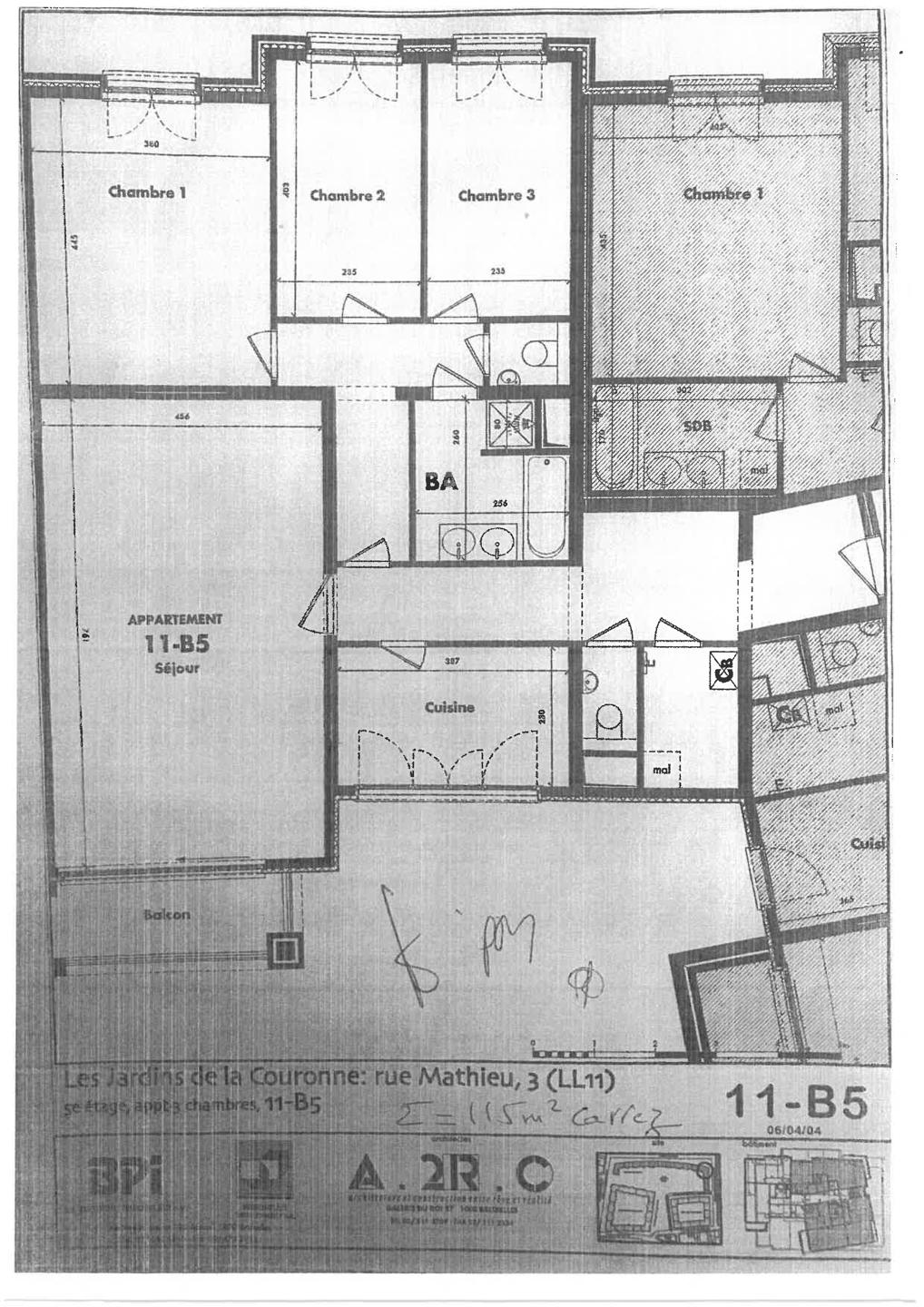 Flagey / Et. Ixelles : Bel appartement récent 3 chambres