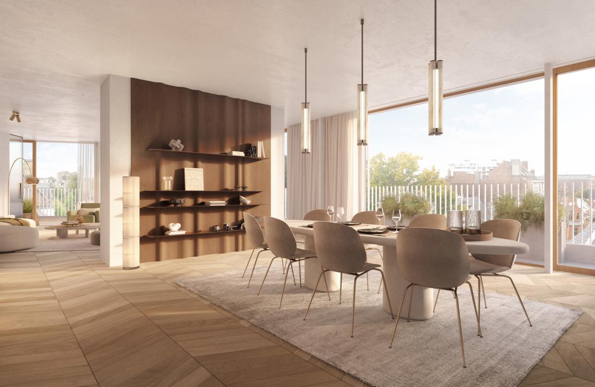 Châtelain - Penthouse 3 ch de 200 m² avec terrasse de 50 m²