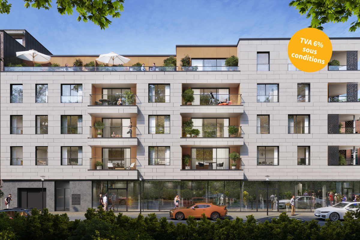 Magnifique penthouse neuf +-58m², terrasse 6 m²