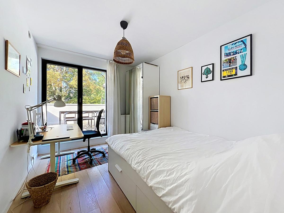 Maison communale d’Uccle : Appartement. 2ch + 3terr. + park.