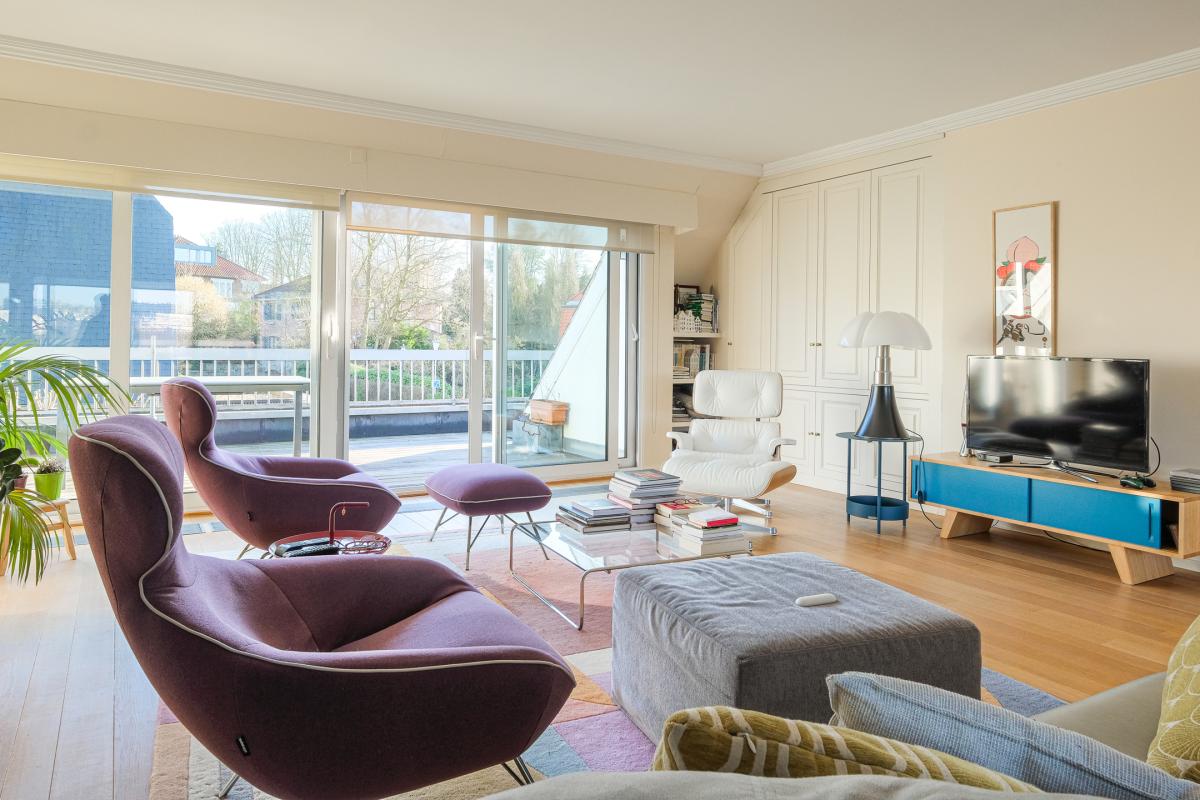 De fré-Wolvendael, penthouse 165m² 3 ch + 8 terrasses 