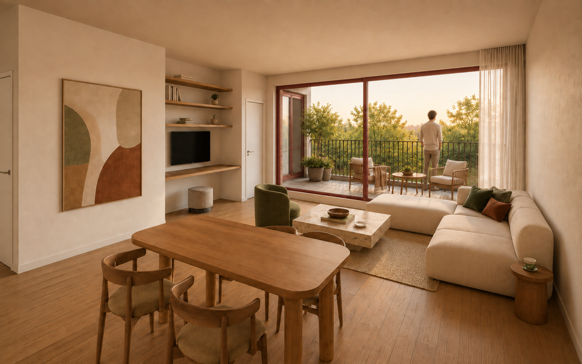 Wwood - superbe penthouse de 151 m² avec terrasse + balcon