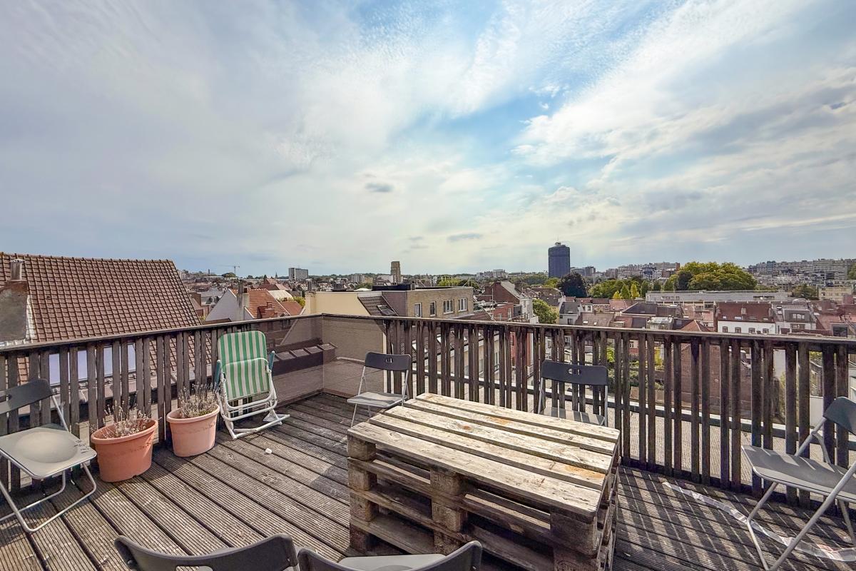 Etangs d'Ixelles : duplex 2ch + terrasse