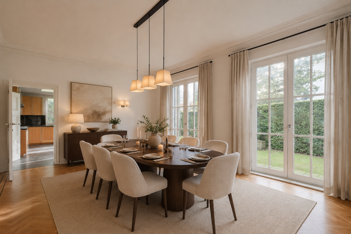 Leo Errera - Villa de 670 m² bruts, jardin & prof. libérale.