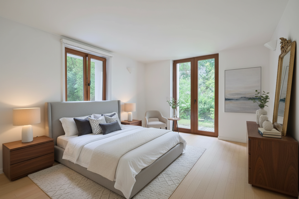 Sq. Marie-Louise: beau duplex + jardin, profession libérale