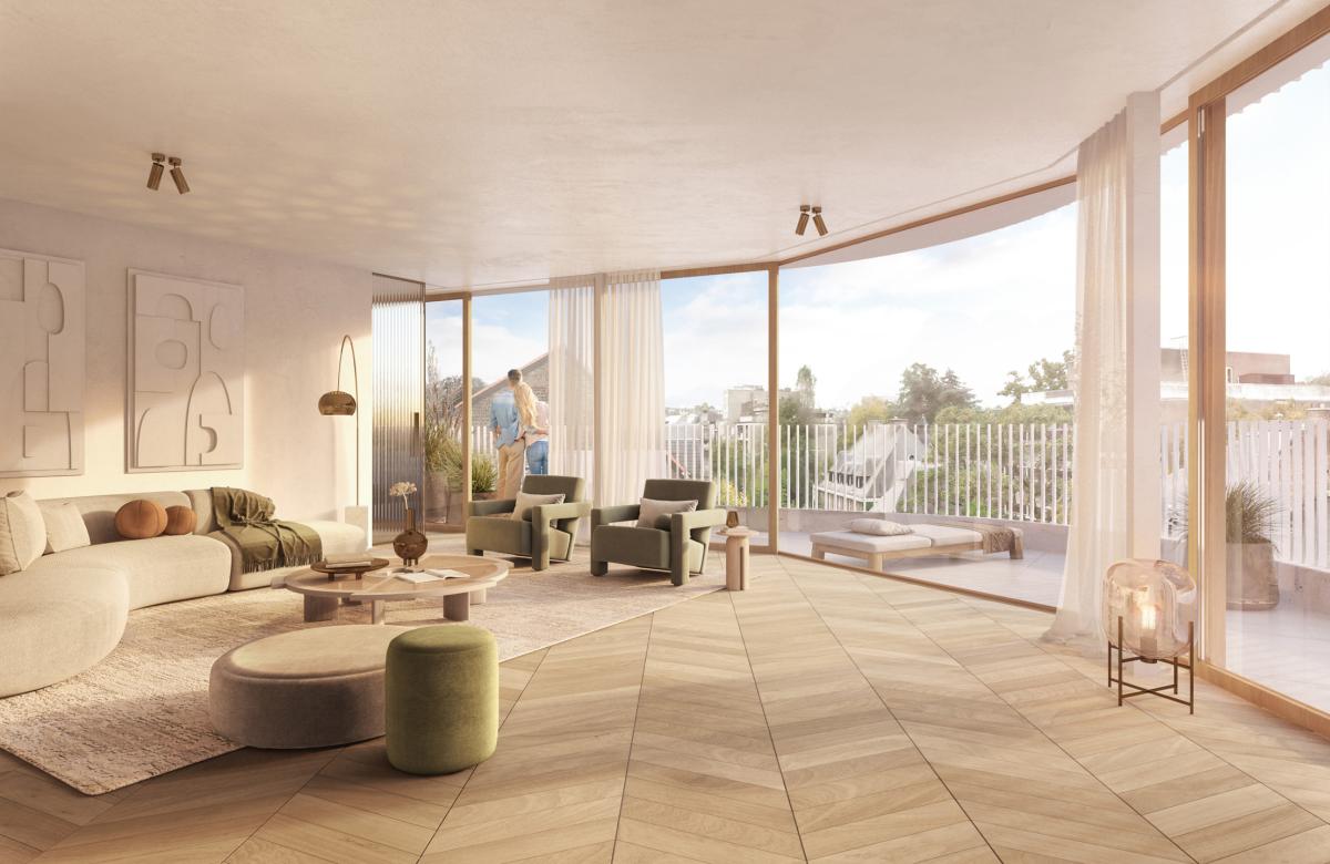Parc Tenbosch/Châtelain Penthouse neuf 199m² 3ch terr 50m²