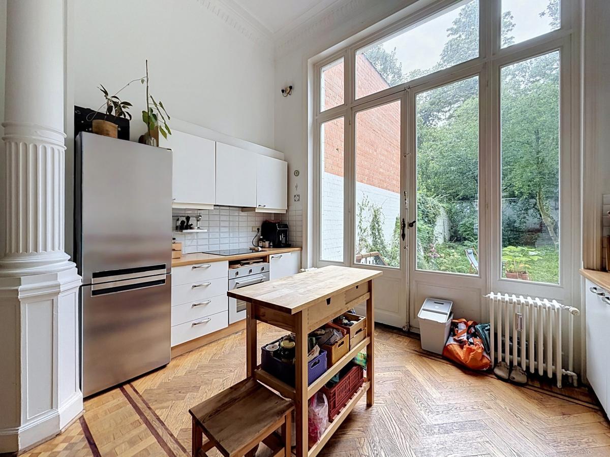 Quartier Brugmann : Duplex 2 chambres avec grand jardin 
