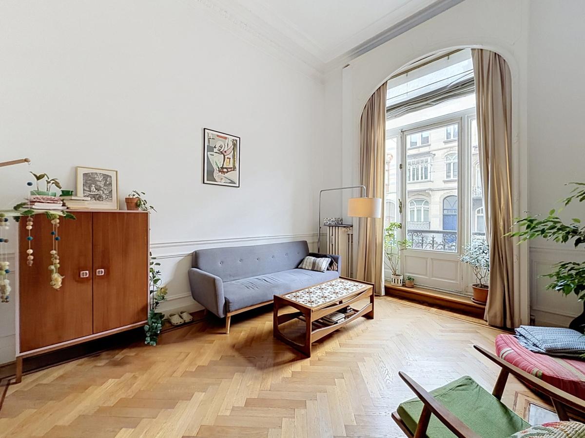 Quartier Brugmann : Duplex 2 chambres avec grand jardin 