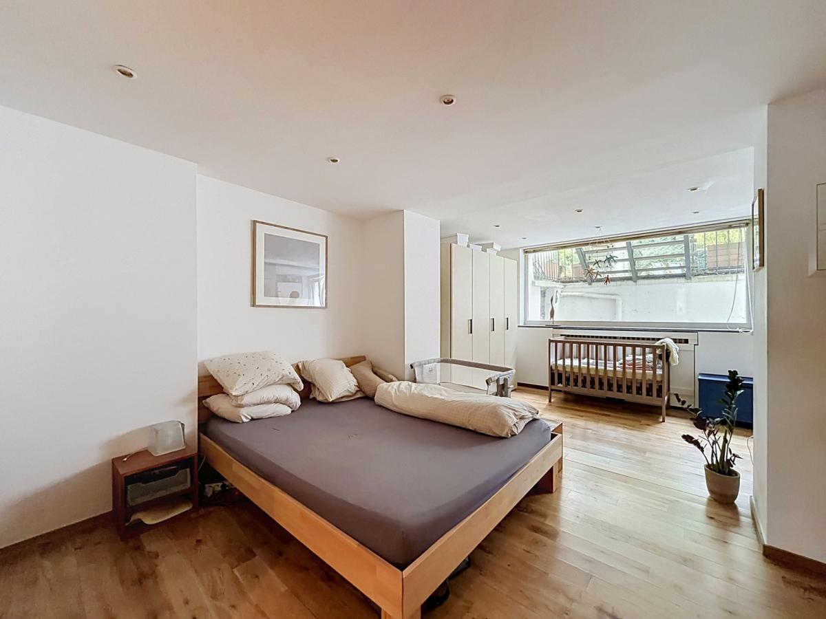 Quartier Brugmann : Duplex 2 chambres avec grand jardin 