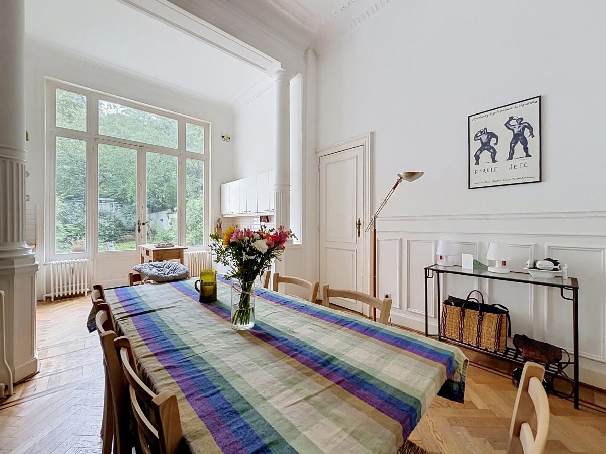 Quartier Brugmann : Duplex 2 chambres avec grand jardin 