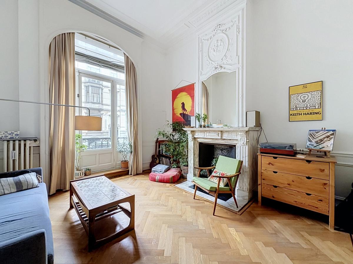 Quartier Brugmann : Duplex 2 chambres avec grand jardin 