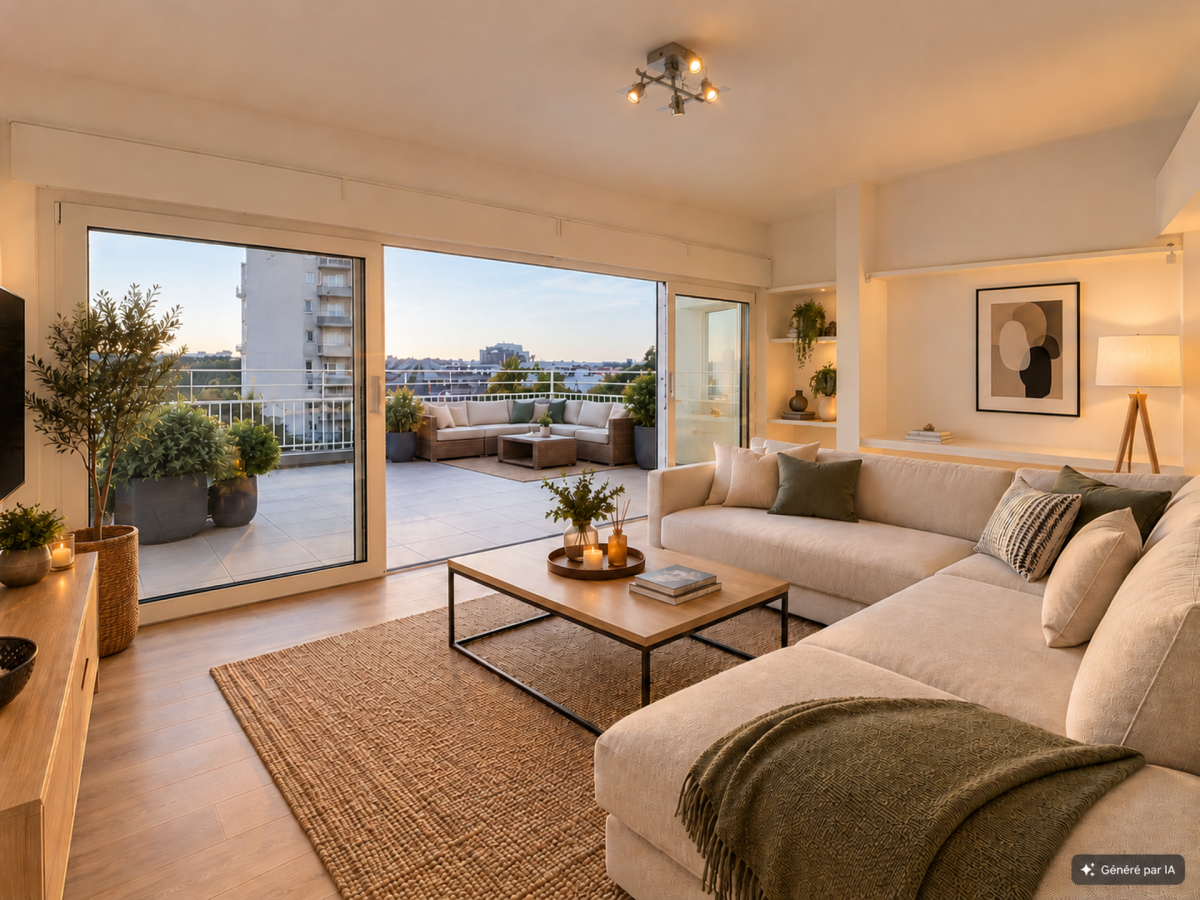 Cinquantenaire – Magnifique penthouse 1 ch. + terrasse