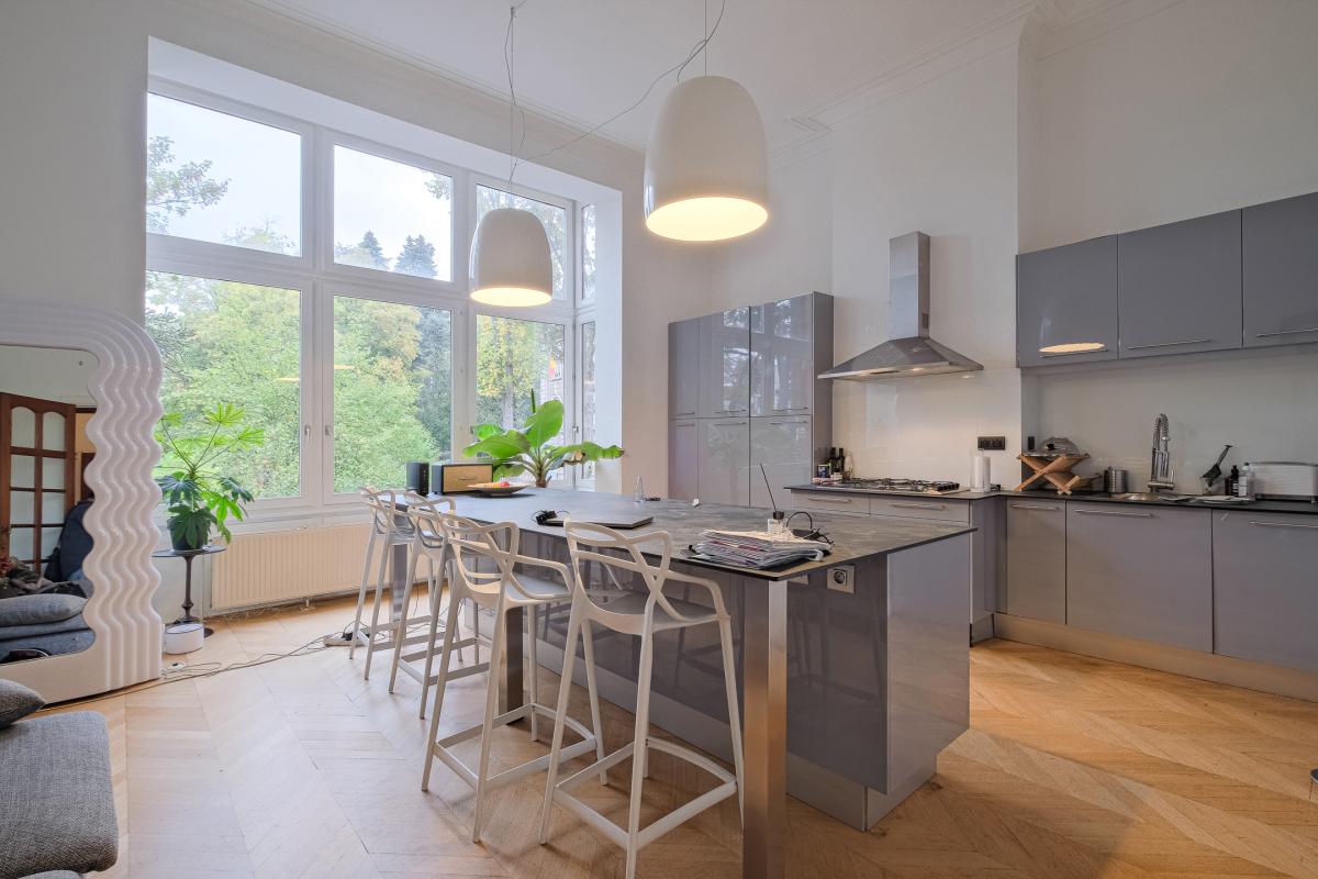 Etangs d'Ixelles, maison de Maître révové de 410 m2  jardin