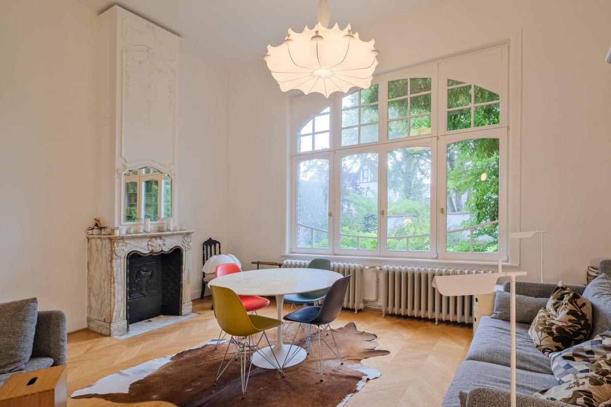 Etangs d'Ixelles, maison de Maître révové de 410 m2  jardin