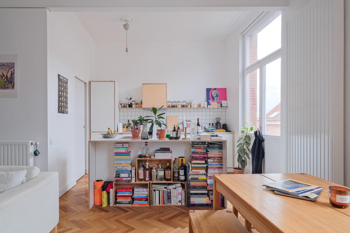 Fernand Cocq : appartement une chambre + bureau et terrasses