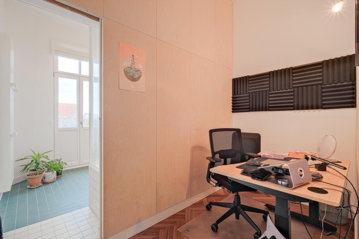 Fernand Cocq : appartement une chambre + bureau et terrasses
