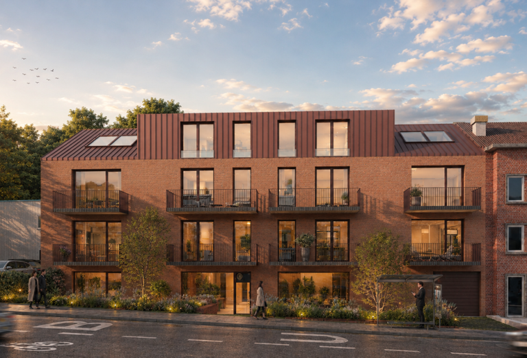 projet W-Wood Uccle façade avant